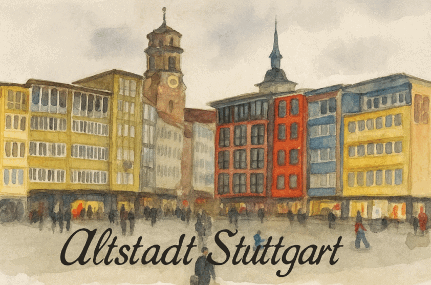 Altstadt Stuttgart, Stuttgart Sehenswürdigkeiten, Altes Schloss Stuttgart, Stiftskirche Stuttgart,