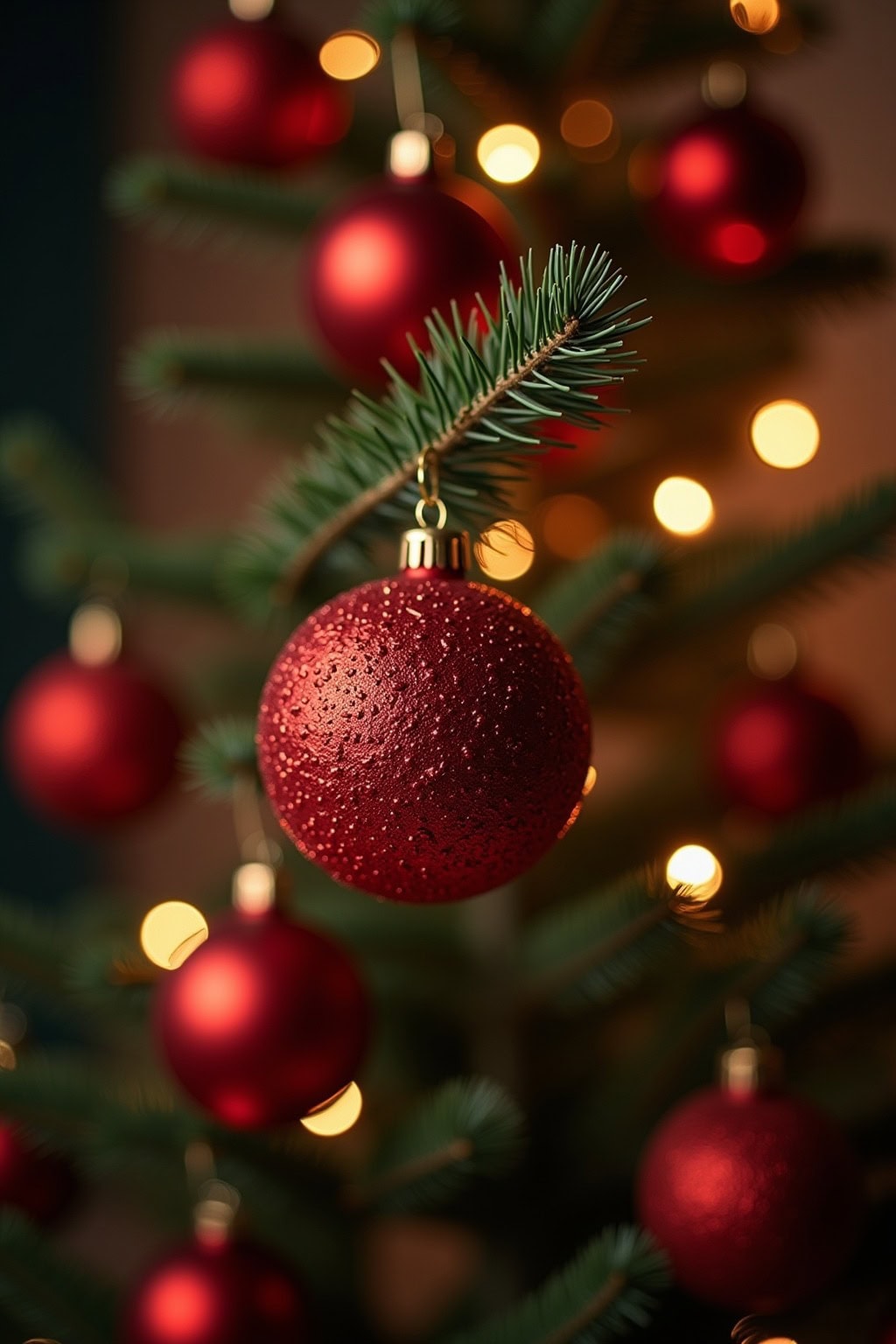 Christbaumkugeln Rot Festliches