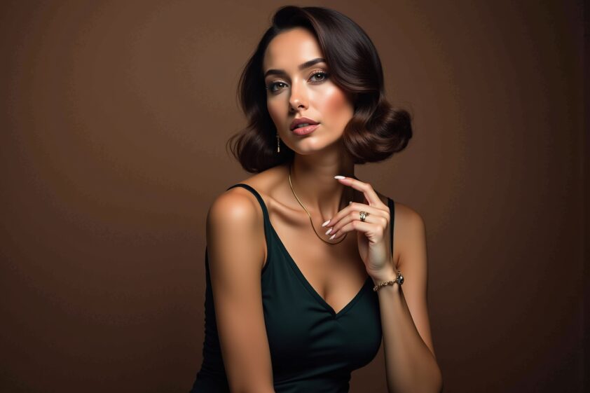 Dekoltee zeigen Outfit für selbstbewusste Frauen-Titel