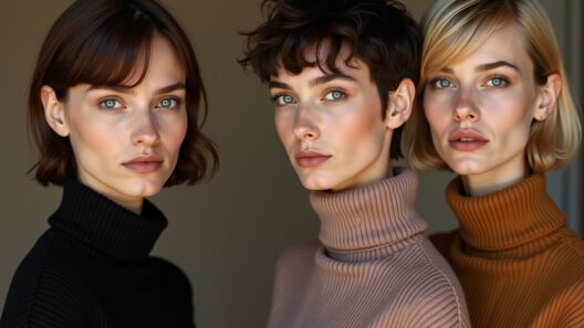 Moderner Kurzhaarschnitt & Strick-Style-Titel