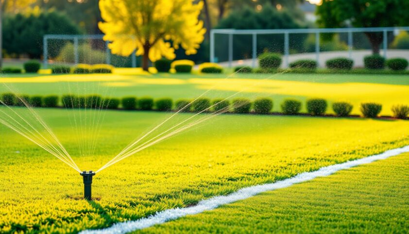 nachhaltige Bewässerung Sportplatz