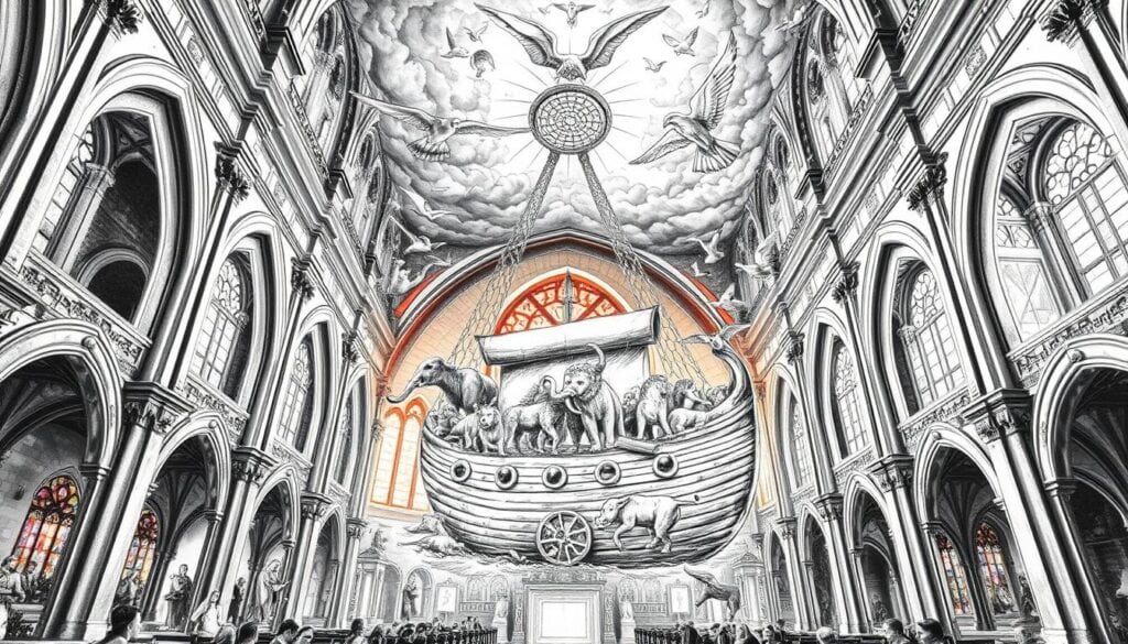 Altstädter Kirche und Architektur in der Innenstadt, historische Gebäude, Stadtansicht, Altstadt.