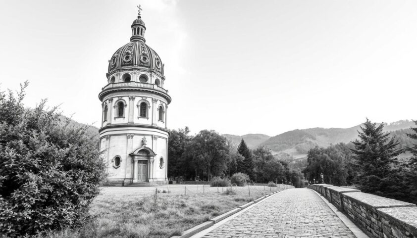 Schöne Stadtkirche Altstadt, historische Kirche, schöne Architektur, Naturkulisse, Altstadt.