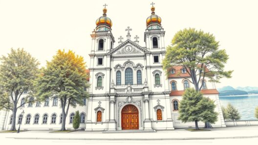 Stadtkirche im Barockstil mit imposanten Türmen und historischen Elementen an der Altstadtmeile.