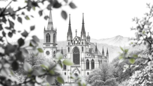 Historische Altstadt mit imposanter gotischer Kirche und malerischer Umgebung in Deutschland.