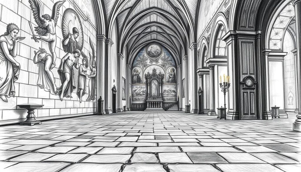 Altstadt mit Kirche, beeindruckende historische Architektur und kunstvolle Innenräume, charmant und religiös, ideal für Touristen und Kulturinteressierte.