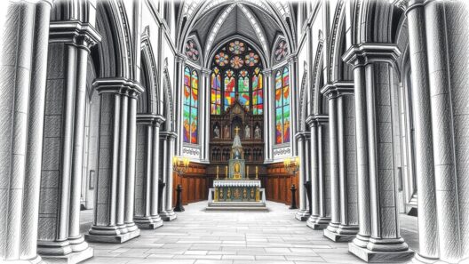 Alte Kirche in der Altstadt mit beeindruckender Architektur, gotischer Stil, Fenster und Innenraum, Touristenattraktion.