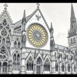 Historische Altstadt mit gotischer Kirche im Stadtzentrum, bekannt für ihre beeindruckende Architektur und mystische Atmosphäre.