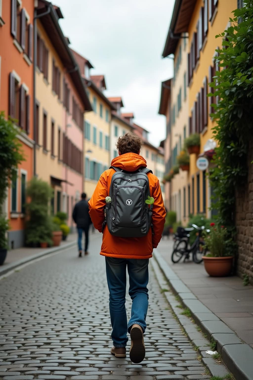 Entdecken Sie die farbenfrohe Altstadt mit Kirche und charmanten Gebäuden, ideal für Spaziergänge und kulturelle Erlebnisse.