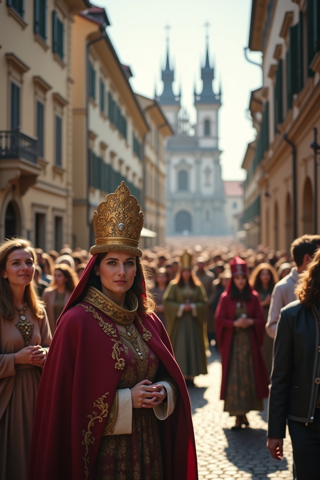 Altstadt Ostern Kirche im Überblick