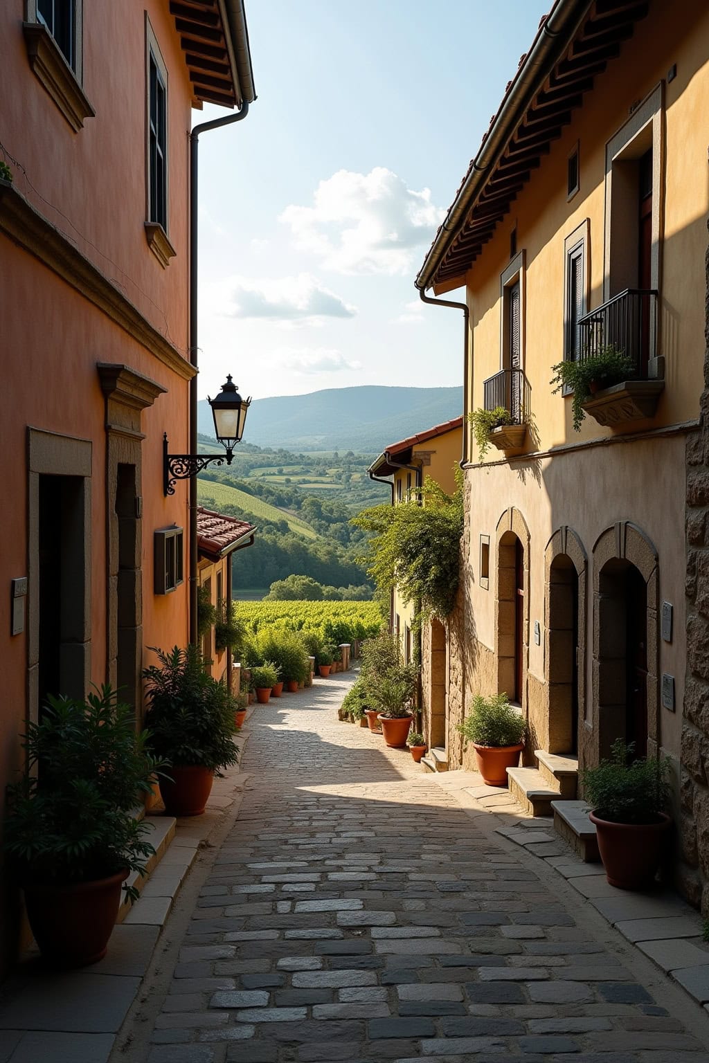Historische Altstadt mit Kirche, charmante Gassen und mediterrane Atmosphäre, perfekte Kulisse für einen entspannten Spaziergang.