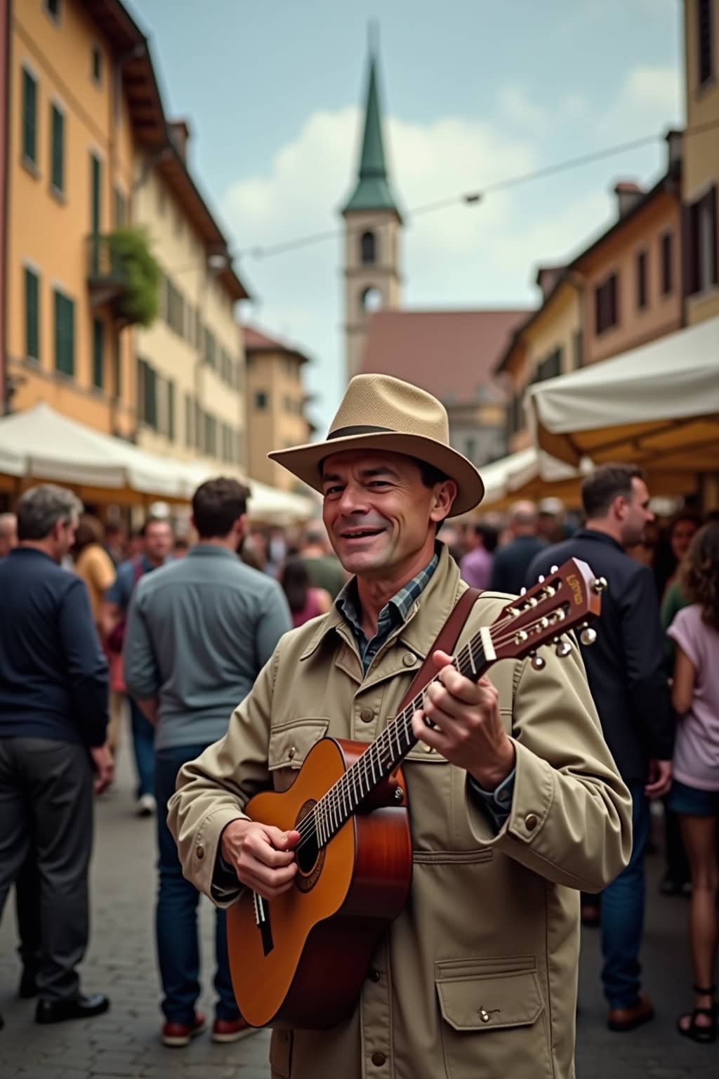 Altstadt mit barocker Kirche und buntem historischen Stadtbild, beliebtes Touristenziel im Zentrum.