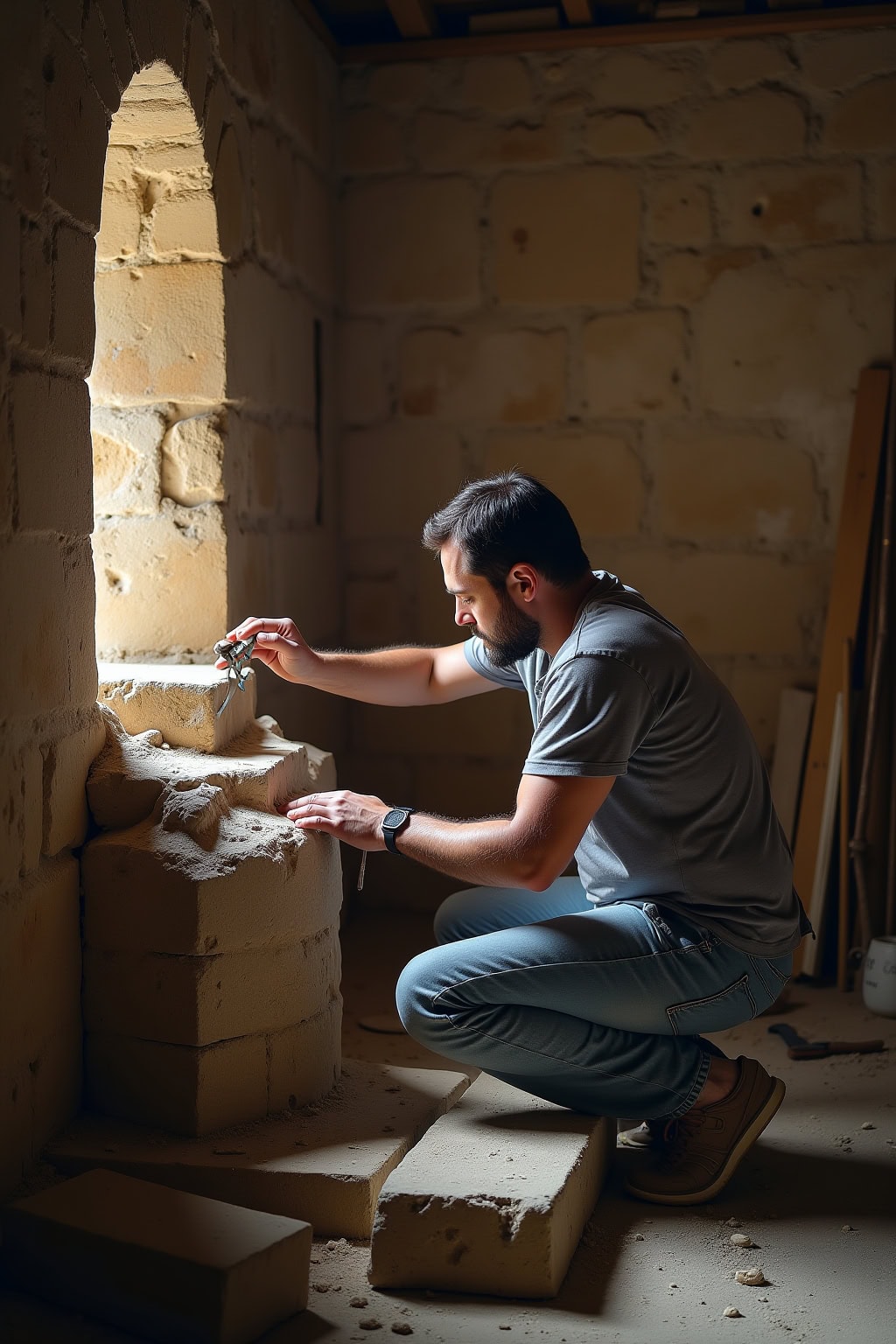 Altstadt mit Kirche, historische Altstadt, mittelalterliche Architektur, religiöse Sehenswürdigkeit.