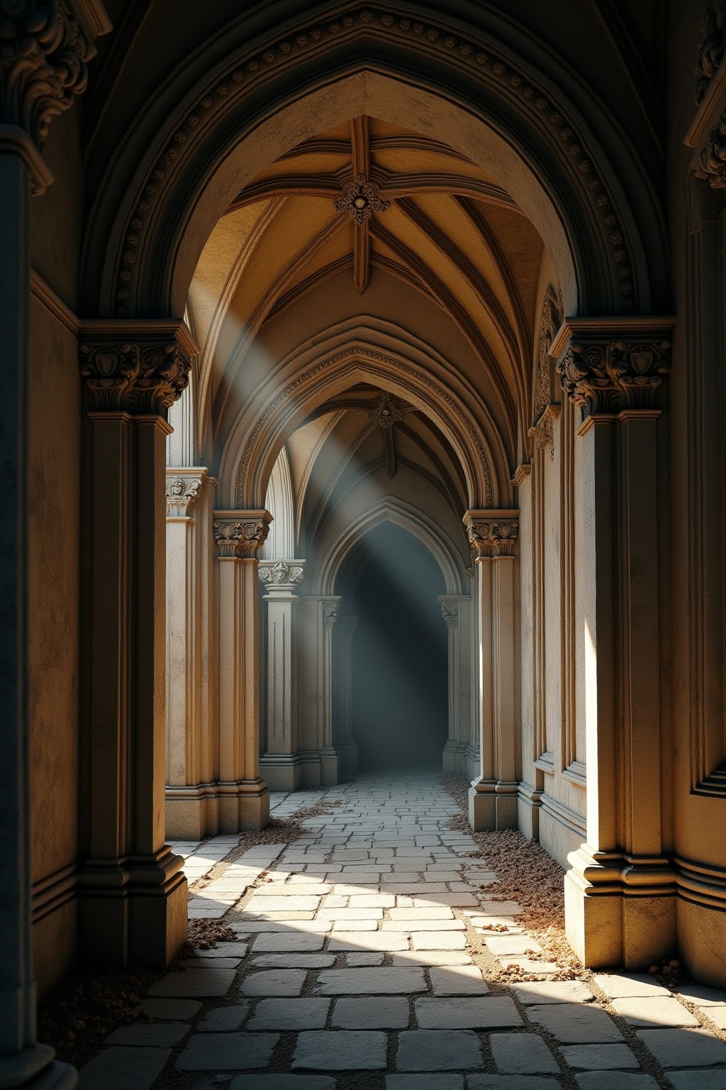 Historischer Fachwerkbau in der Altstadt mit mittelalterlicher Kirche und charmantem Stadtbild.