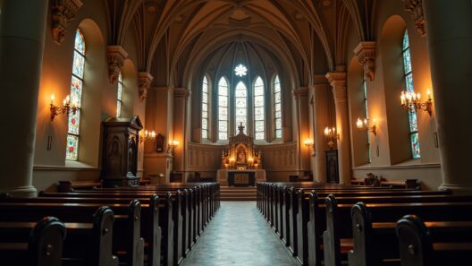 Altstadtkirche mit beeindruckender Architektur und bunten Glasfenstern in der Altstadt.