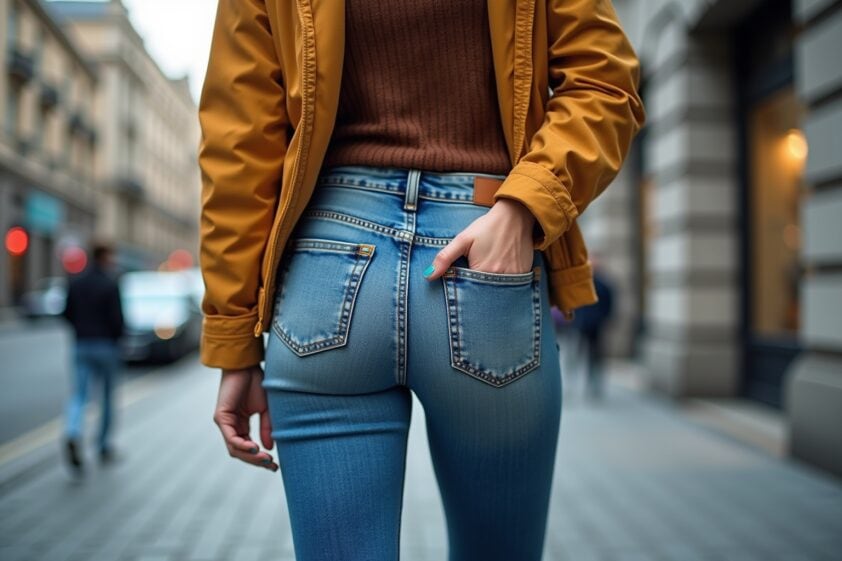knackiger Po gehört in Jeans-Titel