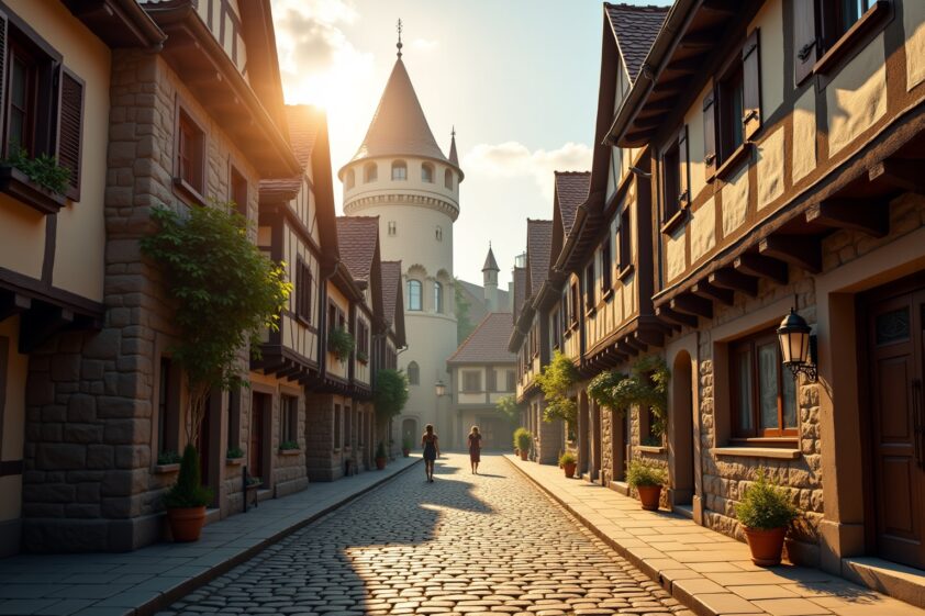 mittelalterliche altstadt-Titel