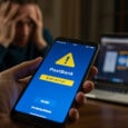 Fehlerhafte Online-Übertragung der PostBank auf Smartphone, Unsicherheit beim Nutzer.